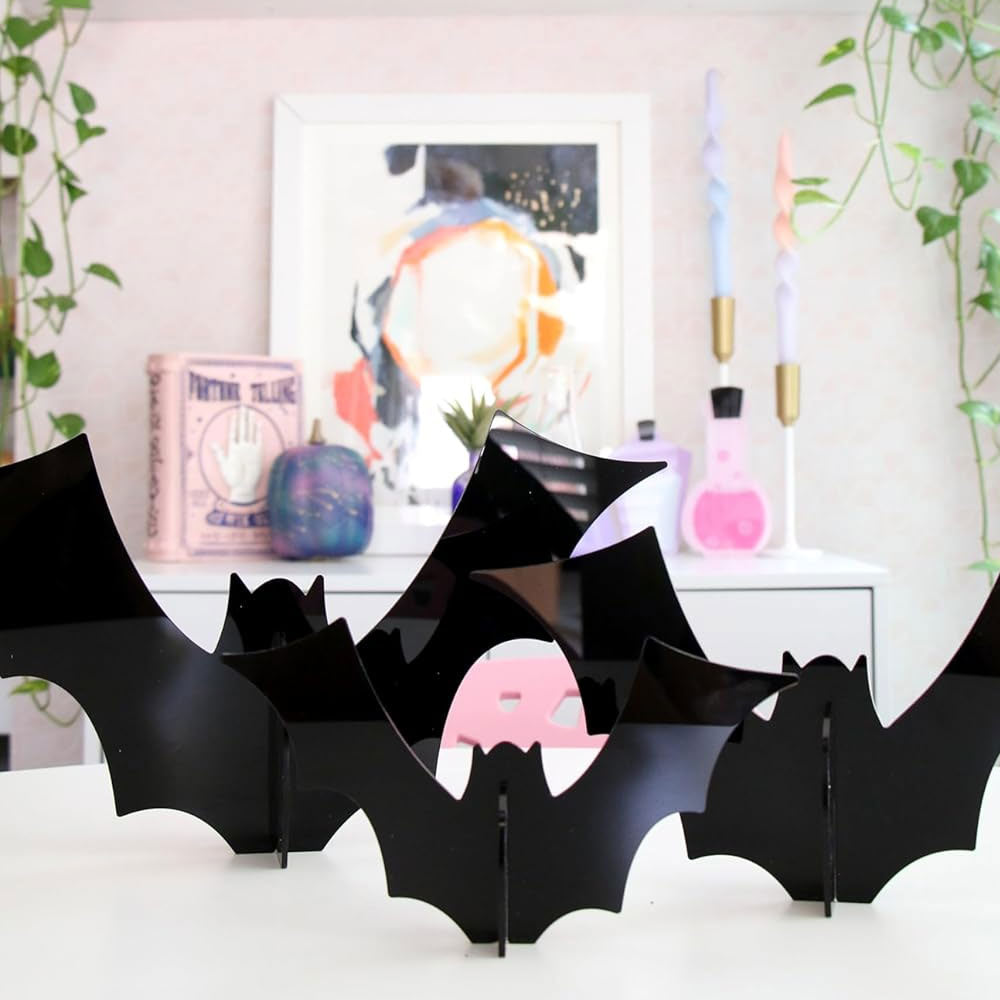 Black Acrylic Bats