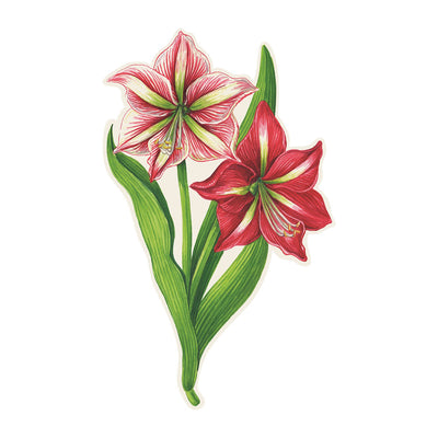 Holiday Paper Decorations - Amaryllis