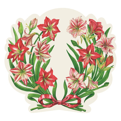 Holiday Paper Decorations - Amaryllis