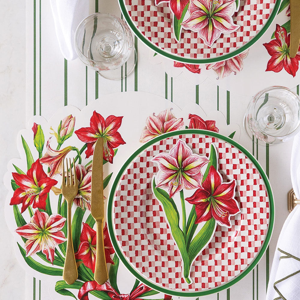 Holiday Paper Decorations - Amaryllis