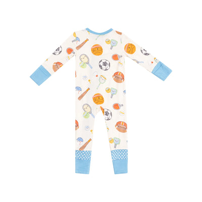 Sport Ball Friends Zipper Romper