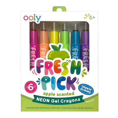 Fresh Pick Apple Scented Neon Gel Crayons