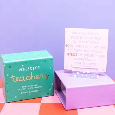 Verses of Inspiration for Teachers Desk Cards