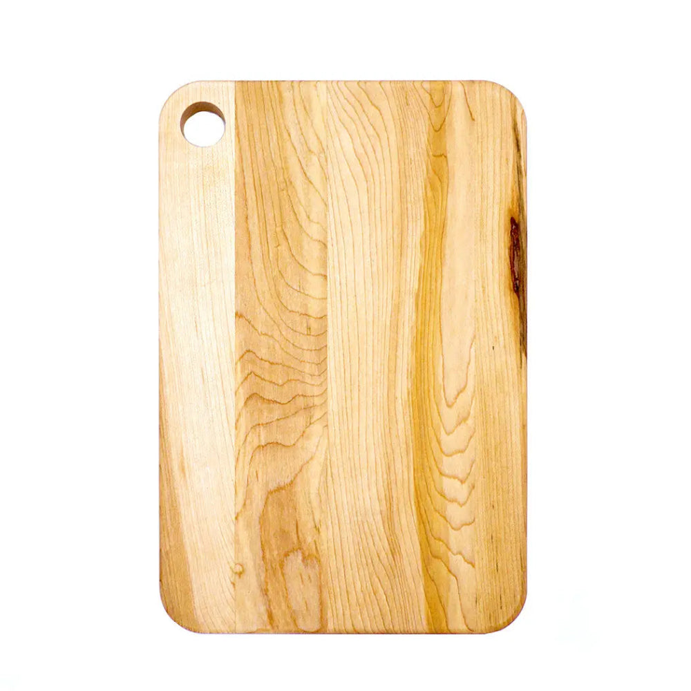 12" Maple Prep Cutting Board w/ Hole