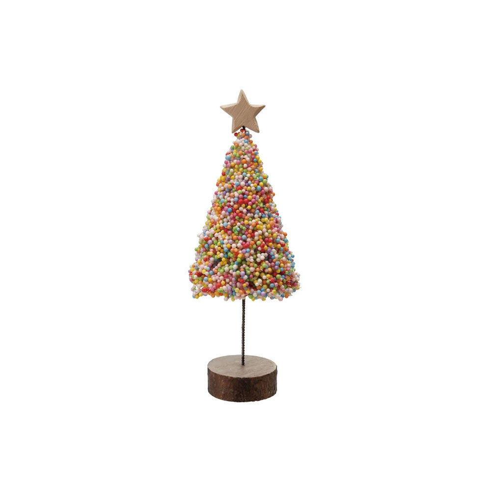 Microbeads Trees with Wooden Base