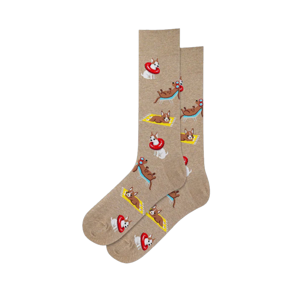 Men's Beach Dog Socks