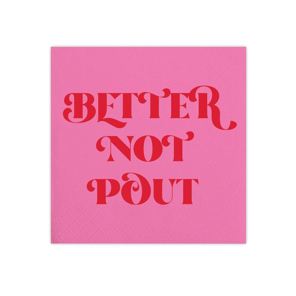Better Not Pout Napkins (package of 20)