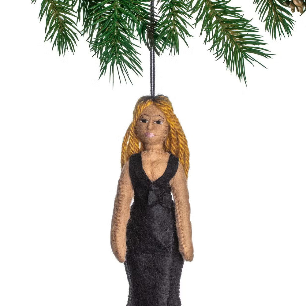 Beyonce Felt Ornament