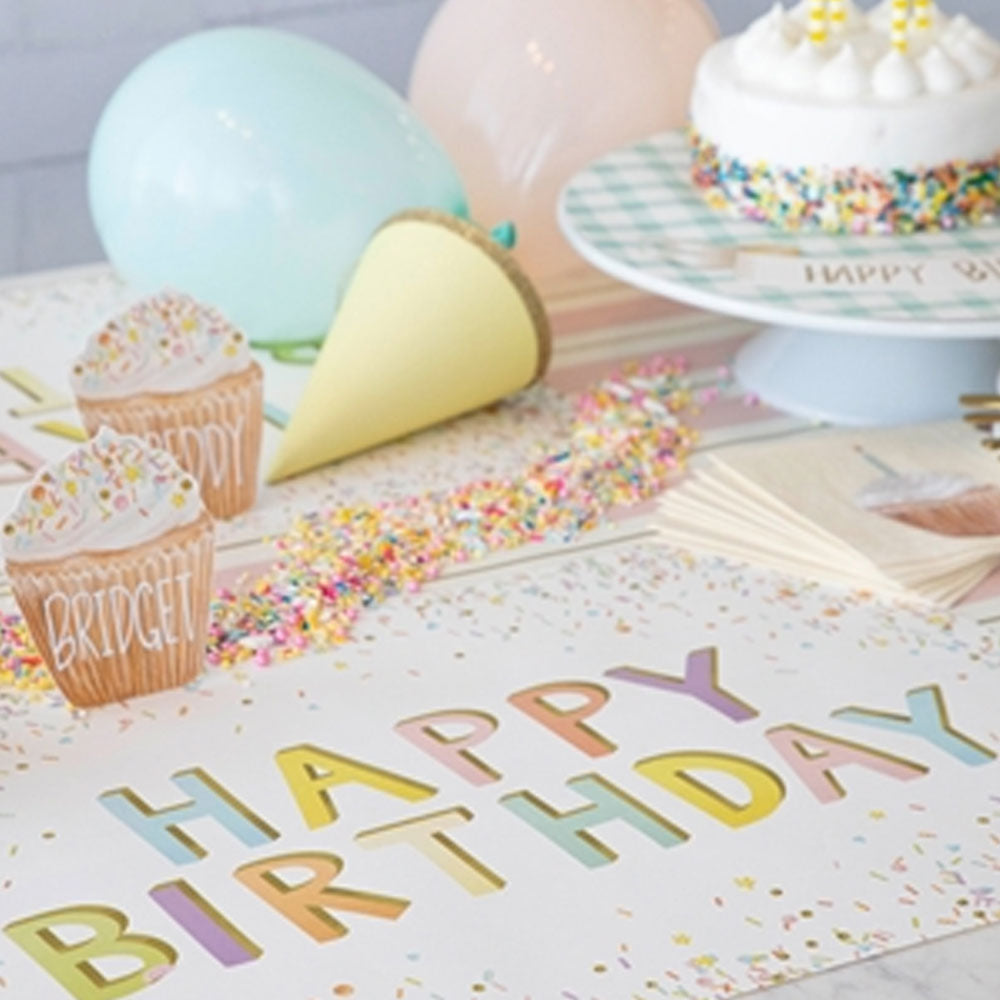 Birthday Paper Table Decor