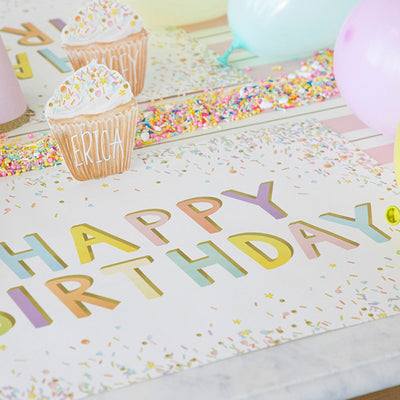 Birthday Paper Table Decor