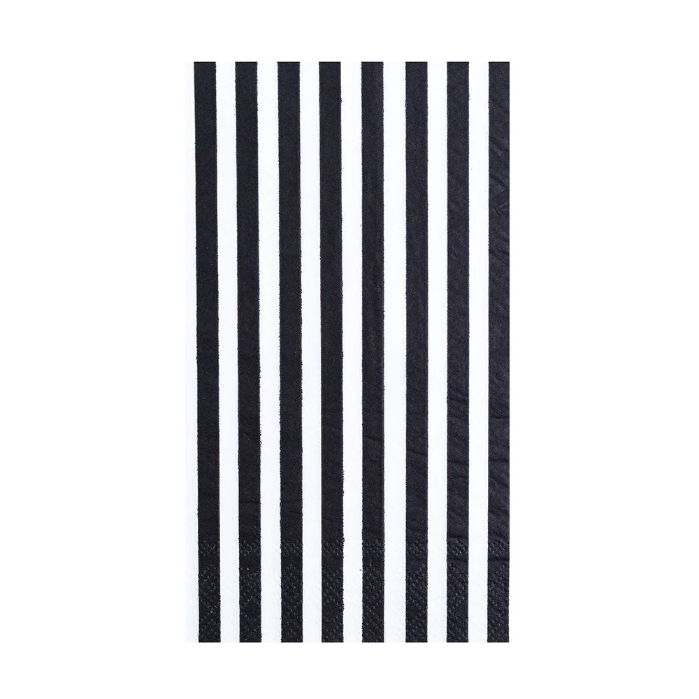 Black & White Striped Guest Napkins