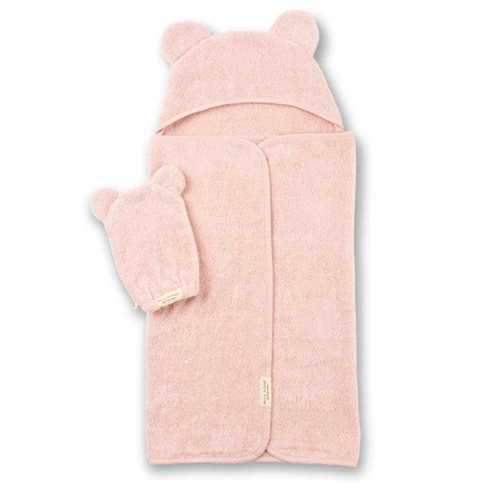 Hooded Towel + Wash Mitt Set