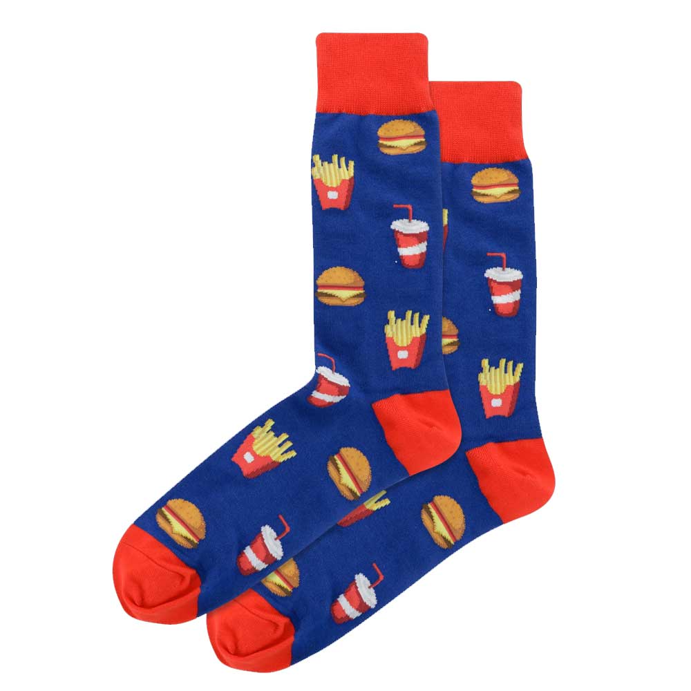 Men's Burgers and Fries Socks