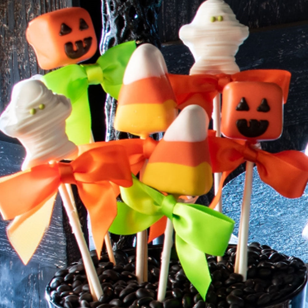 Halloween Chocolate Covered Cake Pops