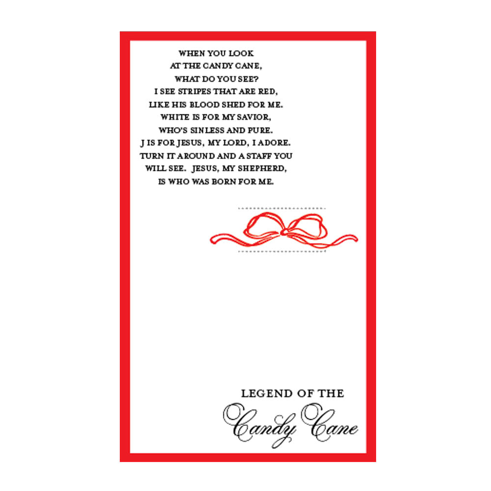 Legend of the candy Cane Card