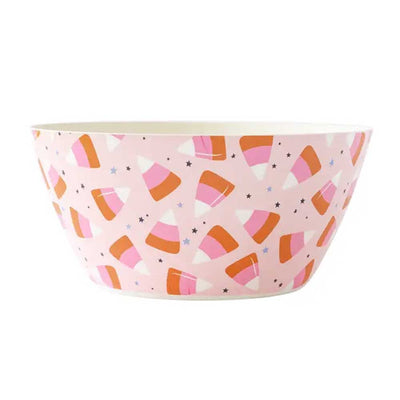 Pink Candy Corn Bamboo Bowl