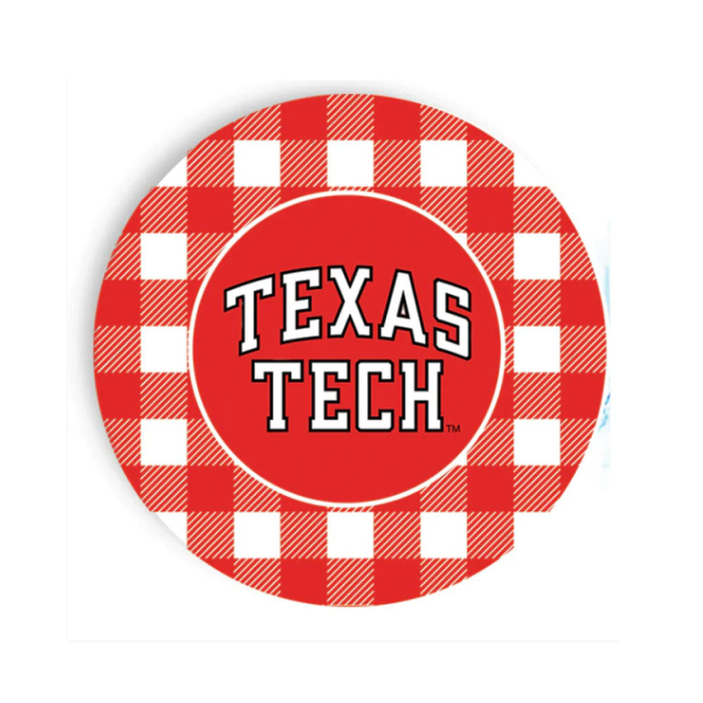Texas Tech Checkered Plates (9")