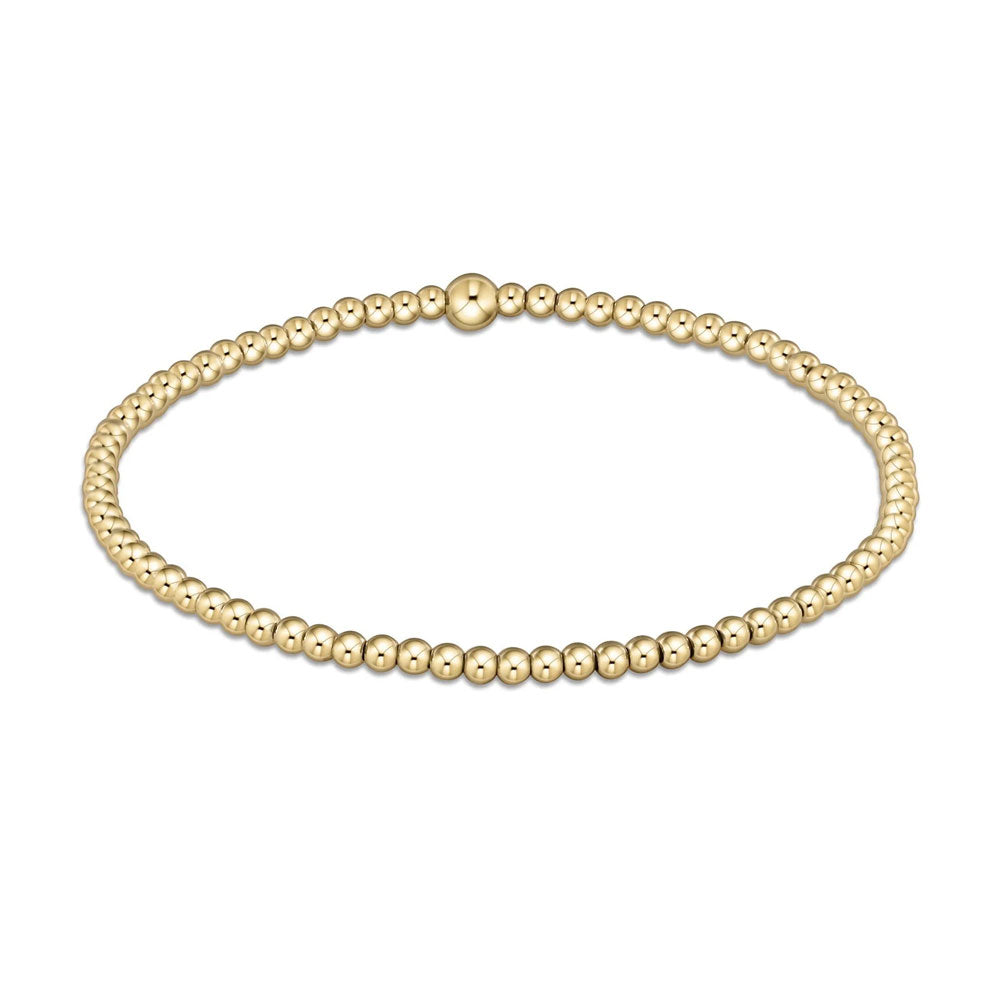 Classic Gold 2.5mm Bead Bracelet