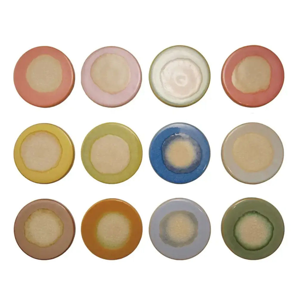Stoneware Coaster Reactive Glaze