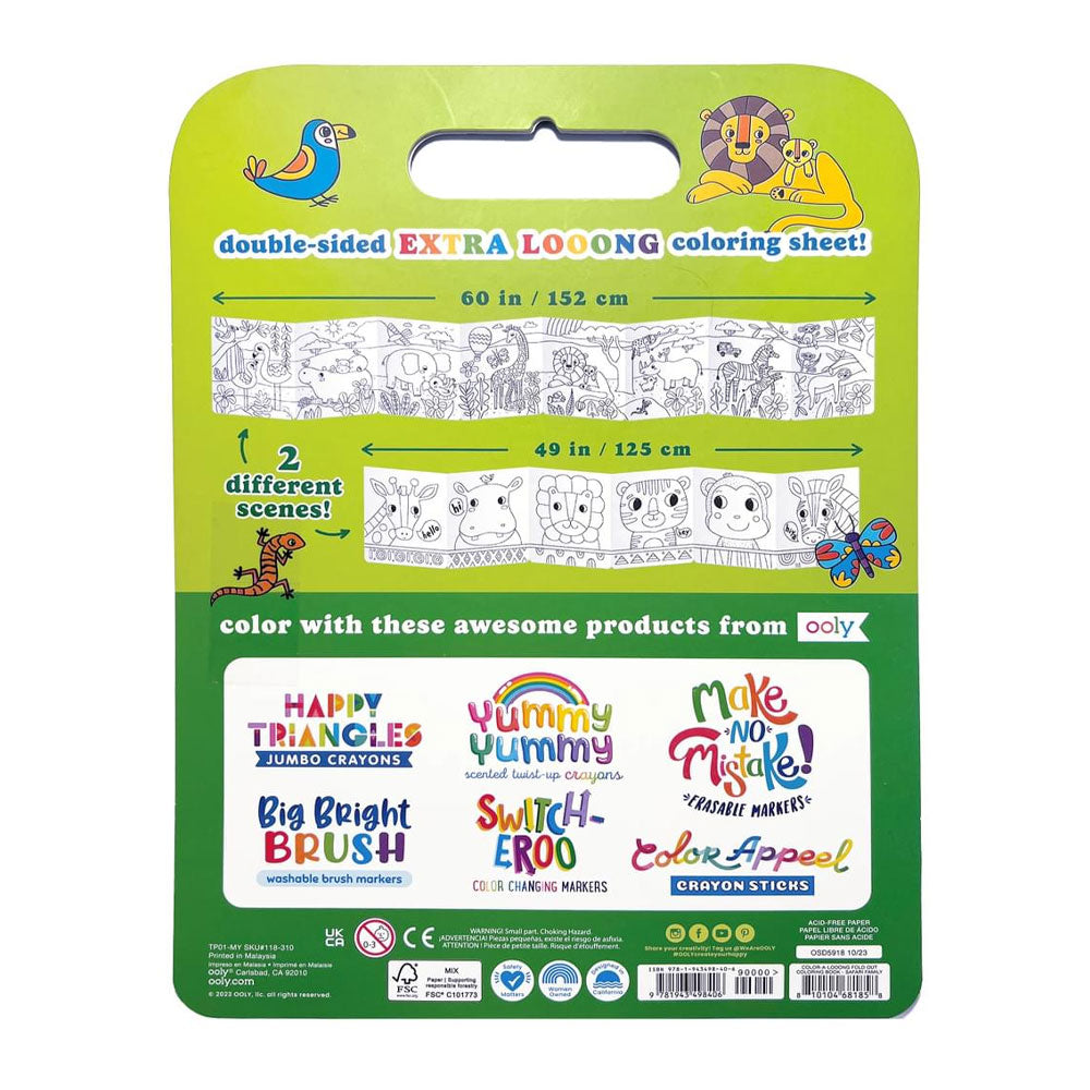 Color-A-Long 5’ Fold Out Coloring Book