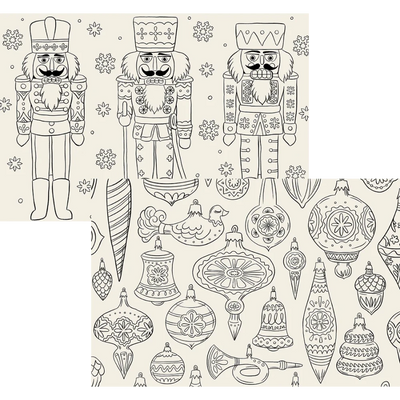 Holiday Coloring Placemats