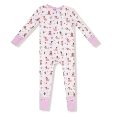 Cowgirl Dogs Zipper Romper