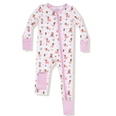 Cowgirl Dogs Zipper Romper