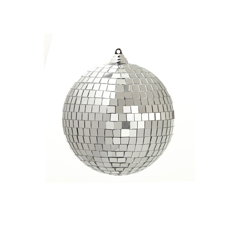 Silver Disco Ball Ornament