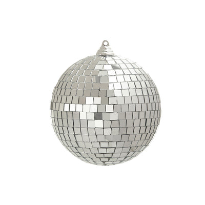 Silver Disco Ball Ornament
