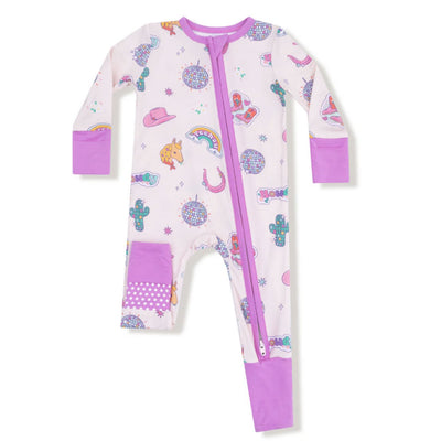 Disco Cowgirl Zipper Romper