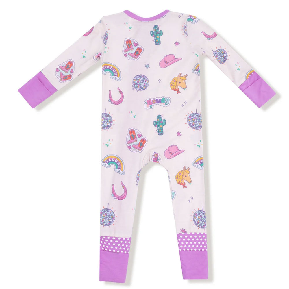Disco Cowgirl Zipper Romper