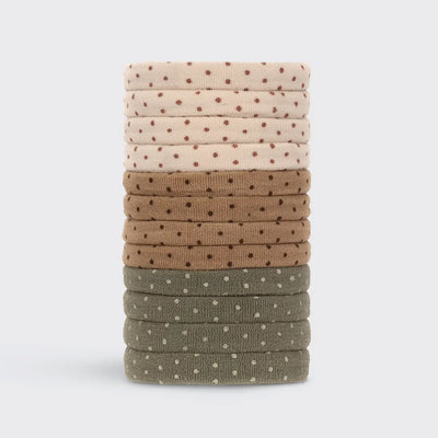 Polkadot Nylon Hair Ties (12pk)