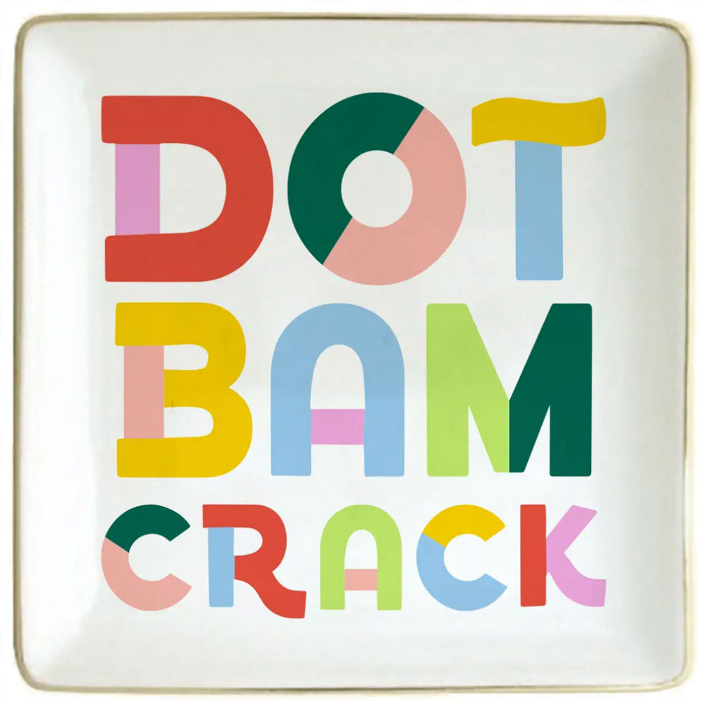 Dot Bam Crack Mahjong Ceramic Tray