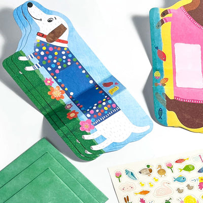 Tiny Tadas! Note Cards & Sticker Kit - Playful Pups