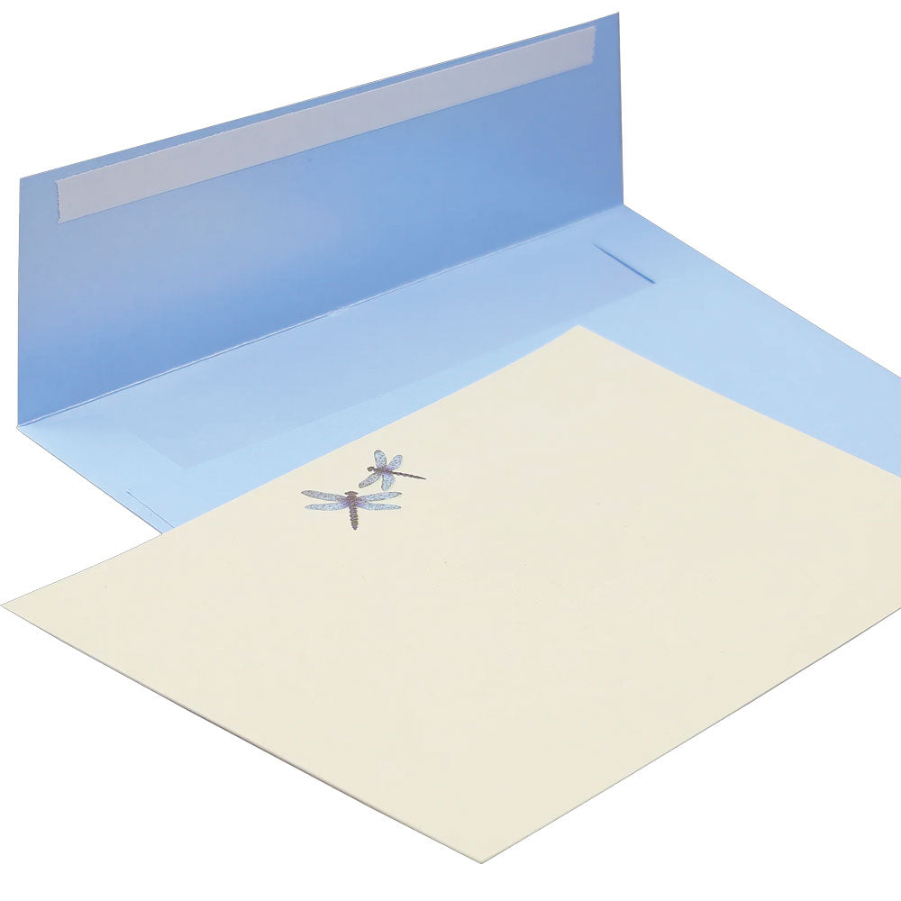 Blue Dragonfly Correspondence Cards