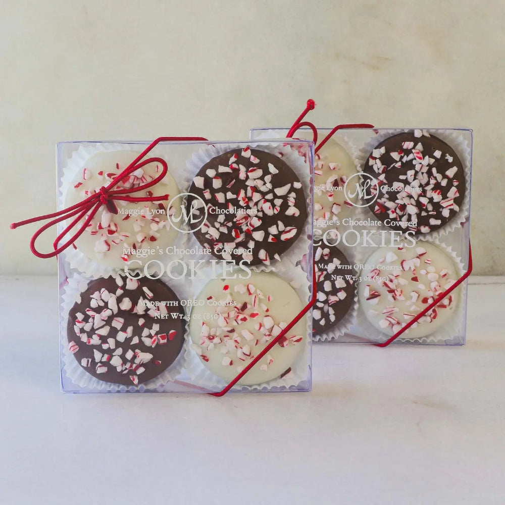 Holiday Chocolate Covered Cookies - Peppermint