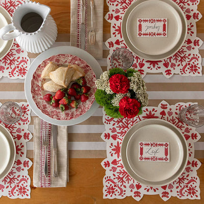 Holiday Paper Decorations - Fair Isle