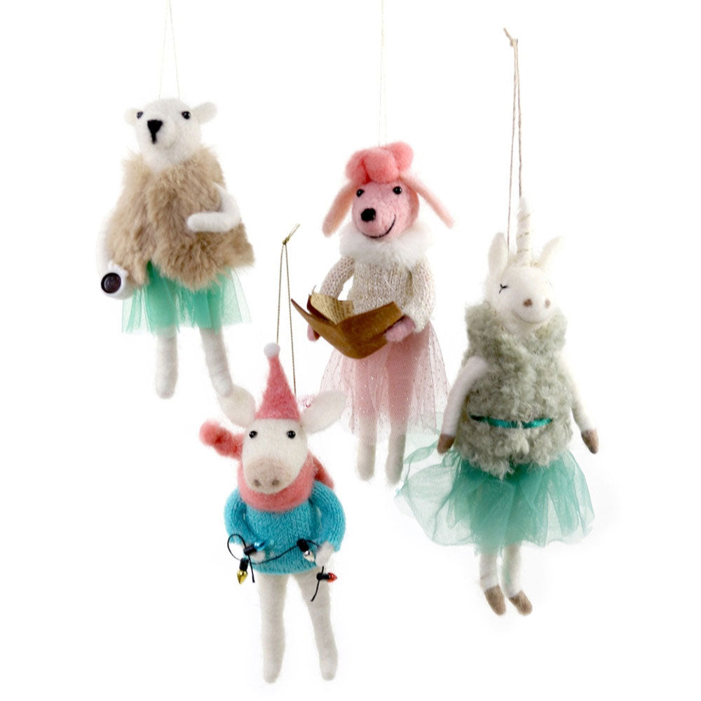 Festive Felt Friends Ornaments
