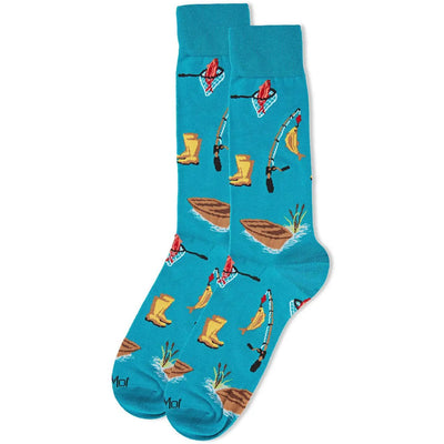 Fishing Bamboo Men's Crew Socks
