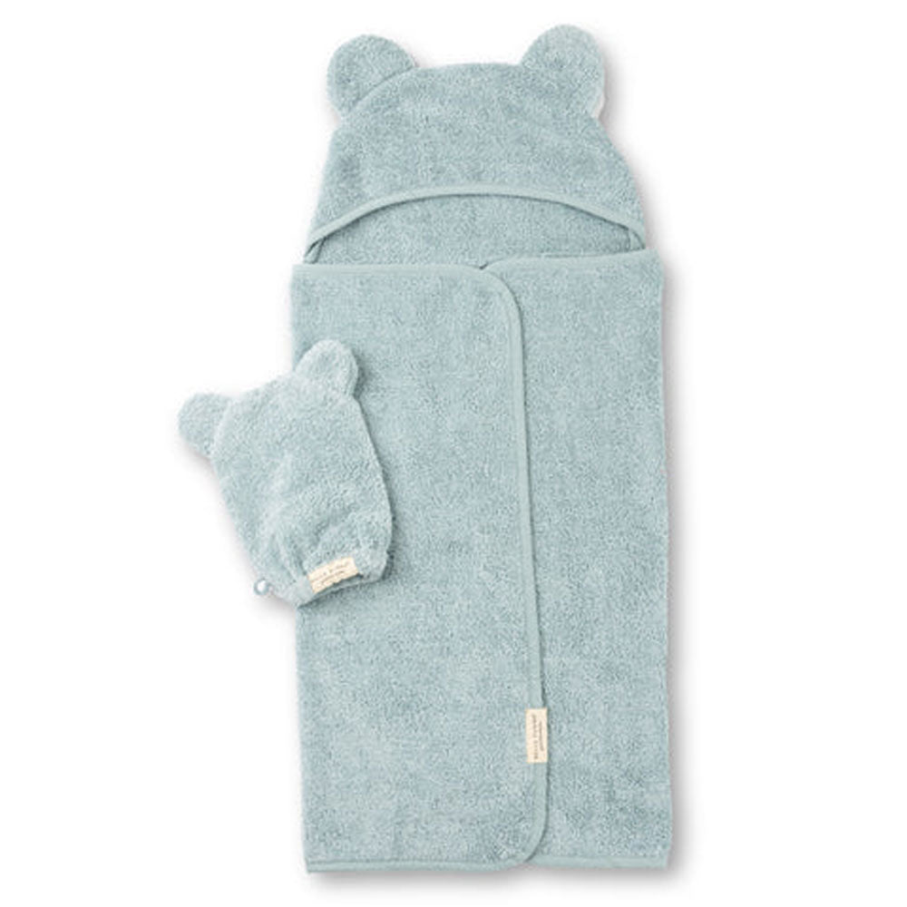 Hooded Towel + Wash Mitt Set