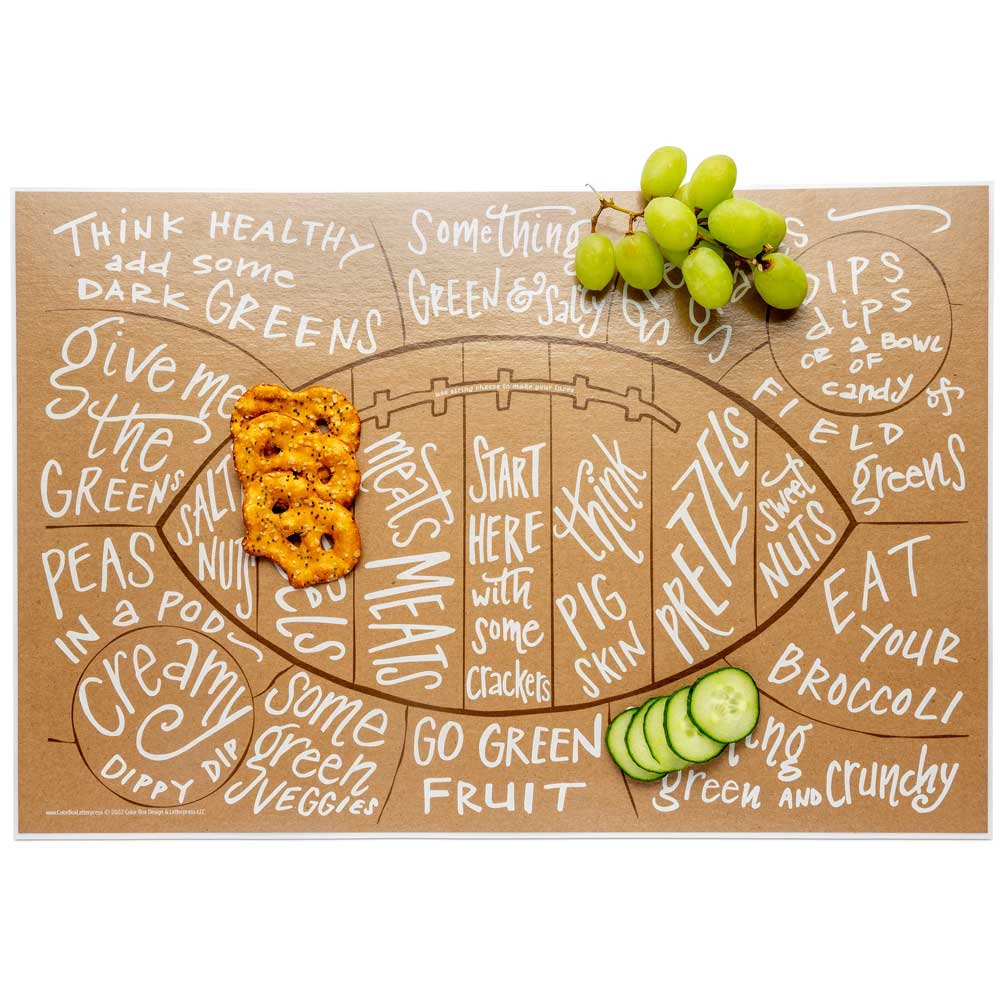 Football Charcuterie Cheat Sheet