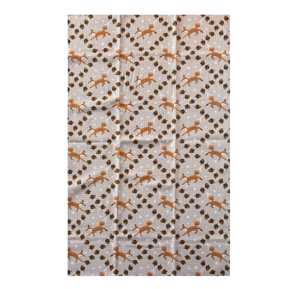 Foxes and Twinkles Tea Towel