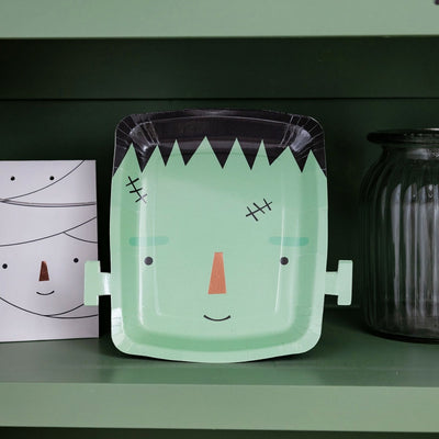 Frankenstein Paper Plates