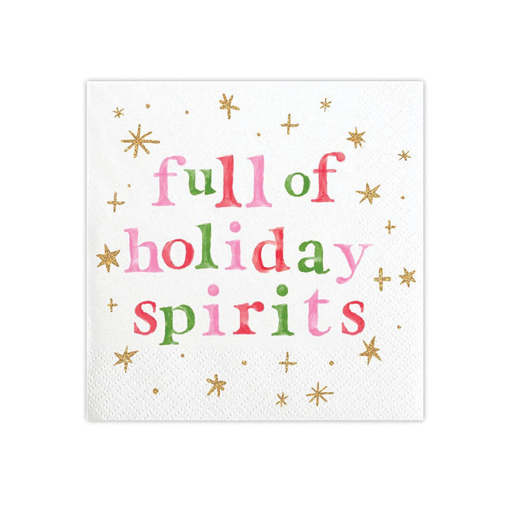 Full of Holiday Spirits Napkins (package of 20)