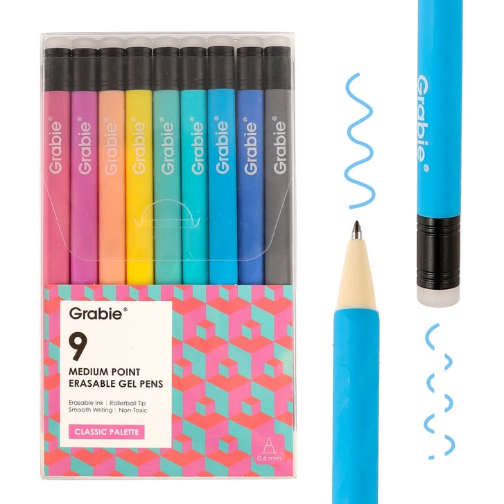 Medium Point Erasable Gel Pen Set (9)