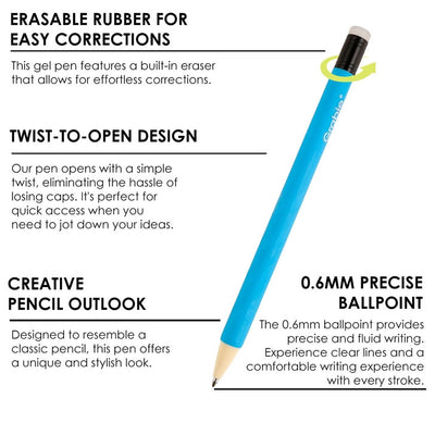 Medium Point Erasable Gel Pen Set (9)