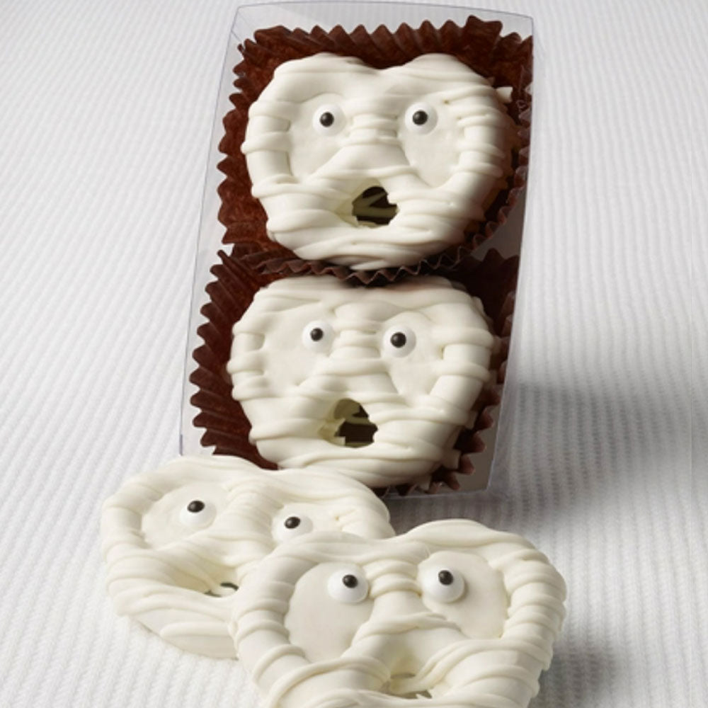 White Chocolate Pretzel Ghosts