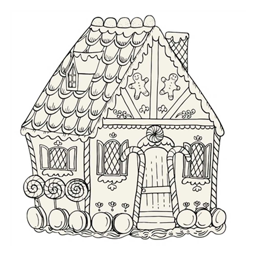 Diecut Coloring Gingerbread Placemat