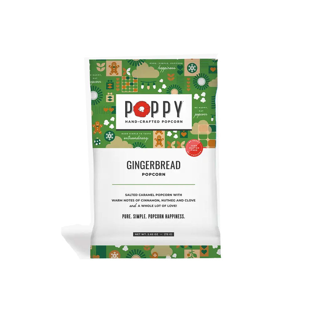 Gingerbread Popcorn Snack Bag