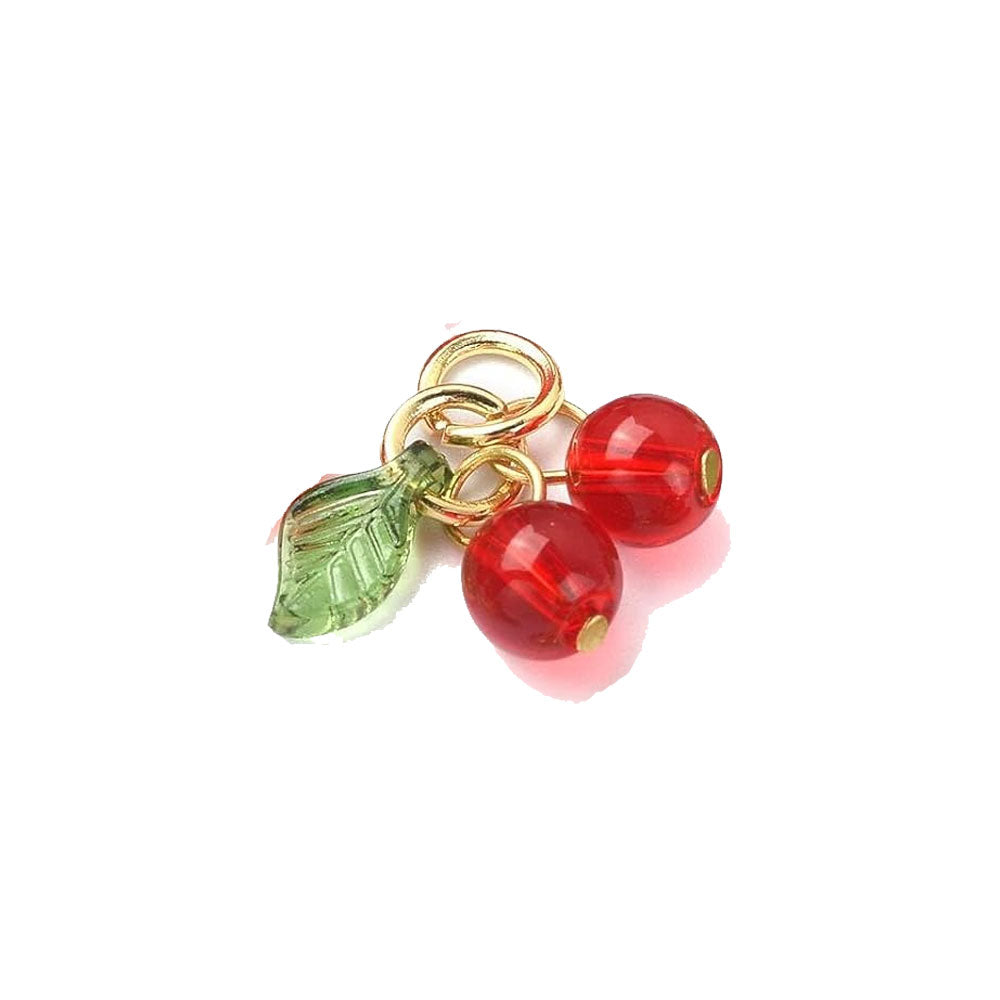 Glass Cherry Charm